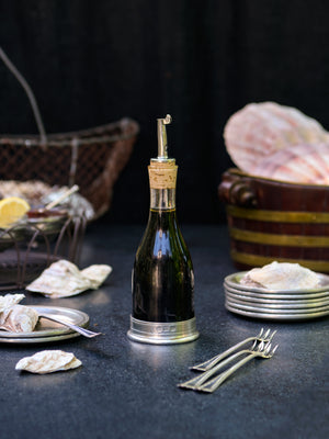  MATCH Pewter Cruet with Cork Dispenser 