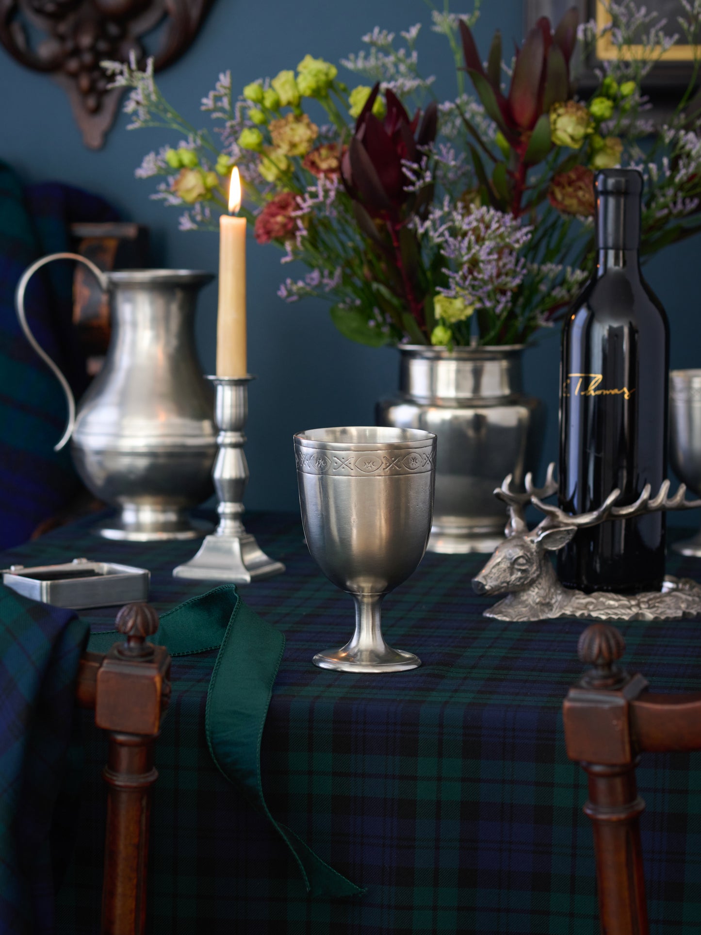 MATCH Pewter Engraved Chalice Weston Table