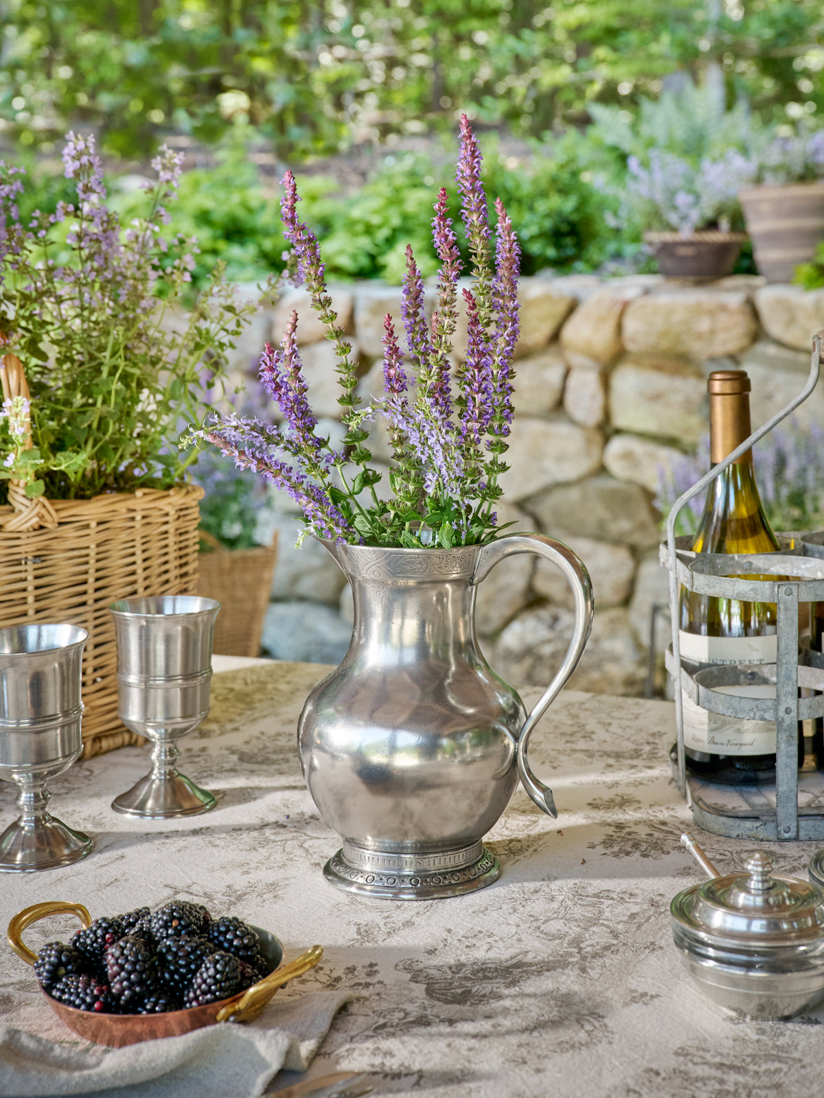 MATCH Pewter Engraved Pitcher Weston Table