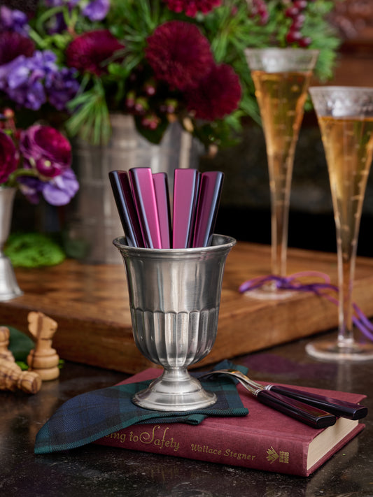 MATCH Pewter Impero Toothbrush Cup Weston Table