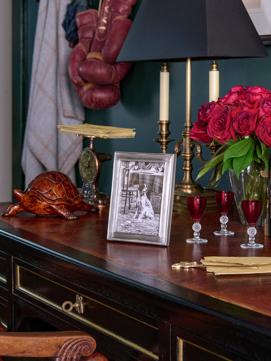 MATCH Pewter Lugano Frame Collection Weston Table