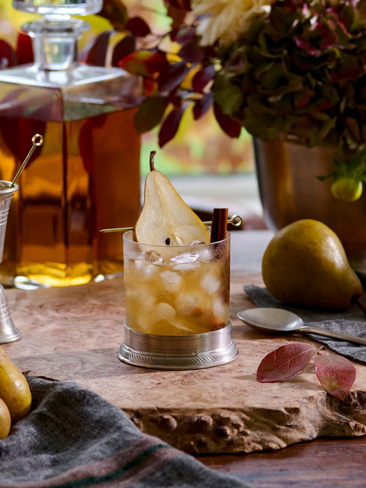 MATCH Pewter Luisa Rocks Glass Weston Table