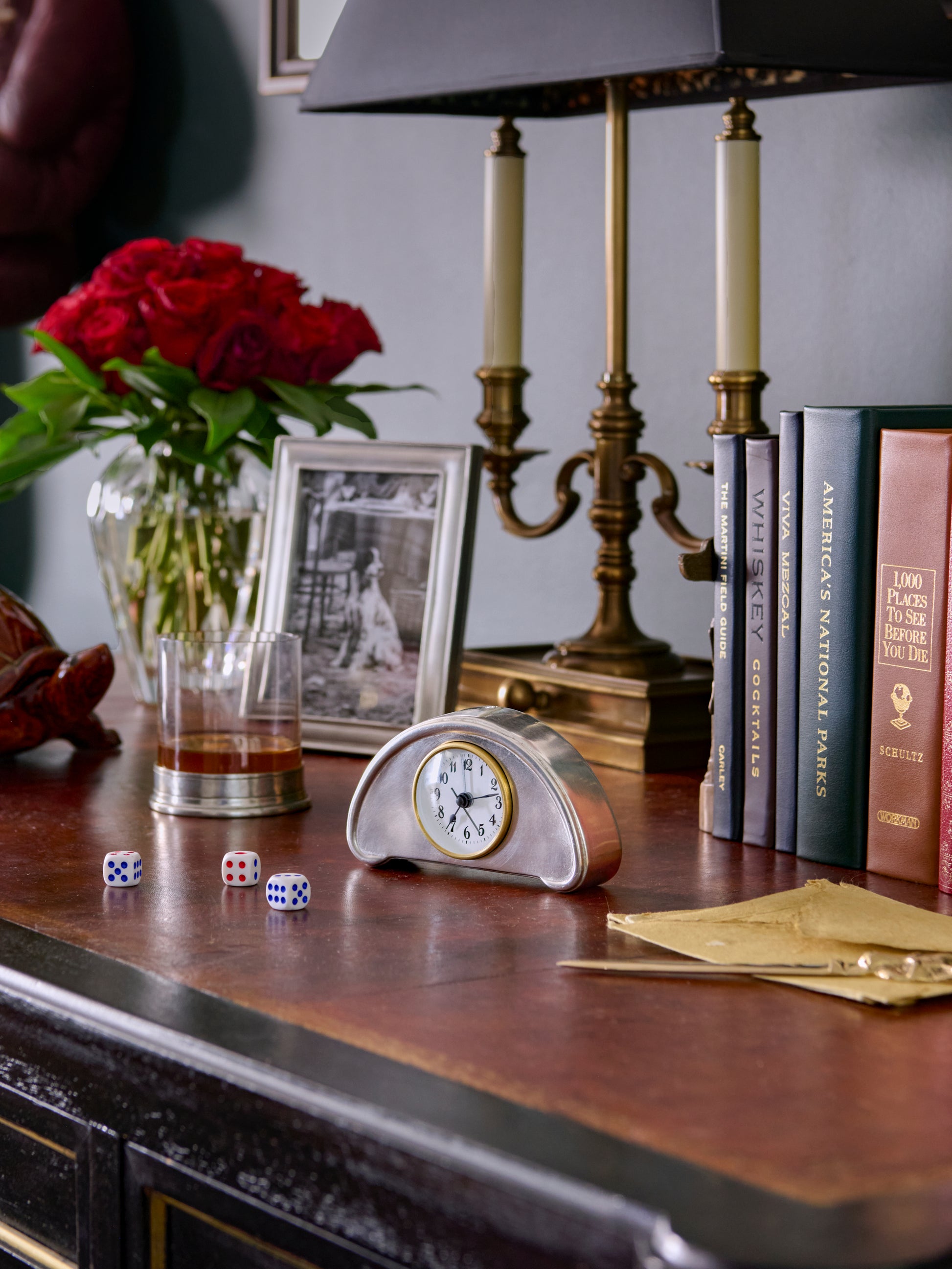 MATCH Pewter Luna Alarm Clock Weston Table