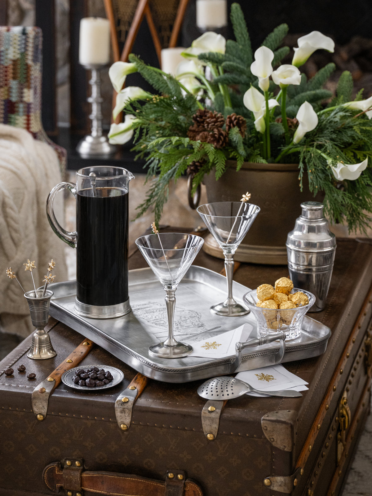 MATCH Pewter Martini Glass Weston Table