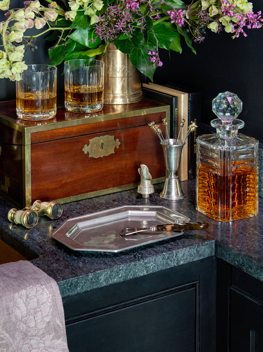 MATCH Pewter Octagonal Tray Weston Table