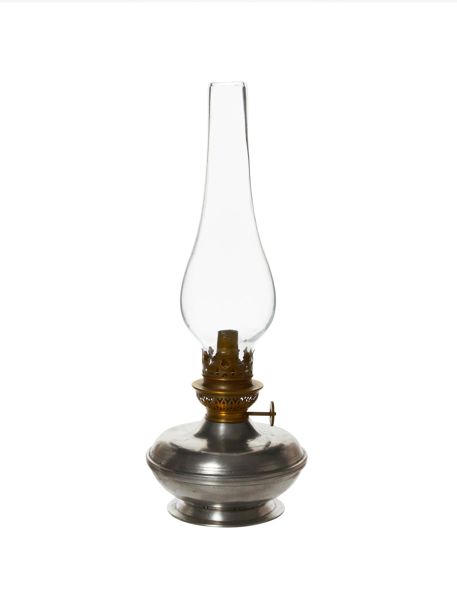 MATCH Pewter Oil Lamp Weston Table