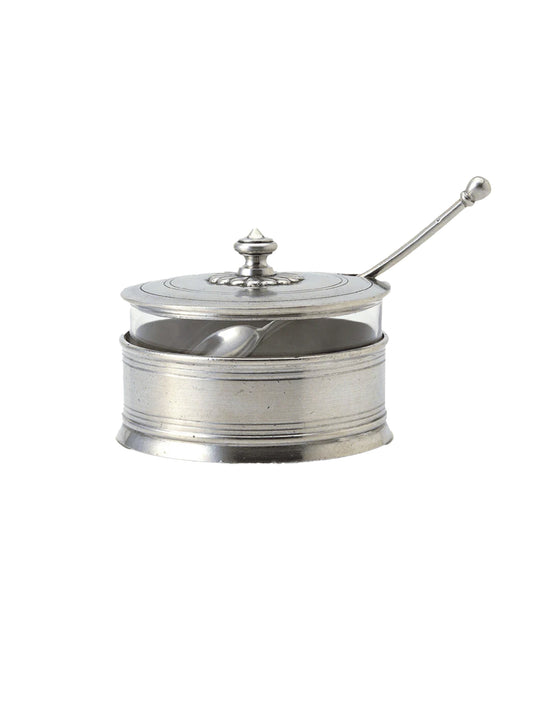 MATCH Pewter Parmesan Dish with Spoon Weston Table