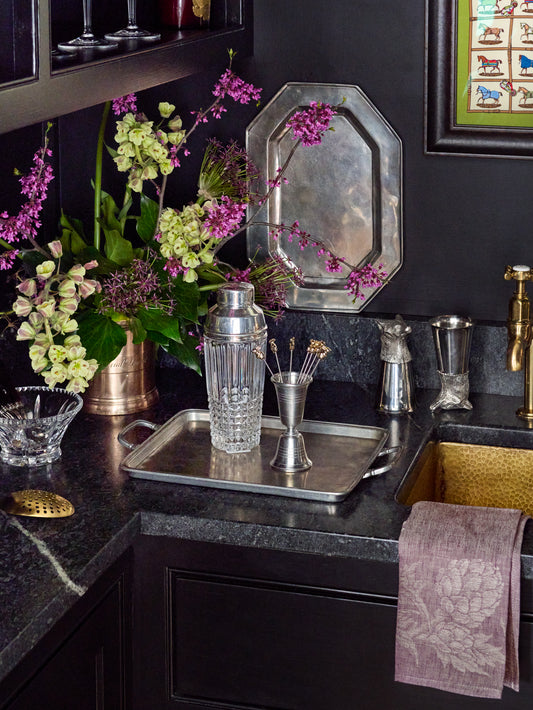MATCH Pewter Rectangle Tray with Handles Weston Table