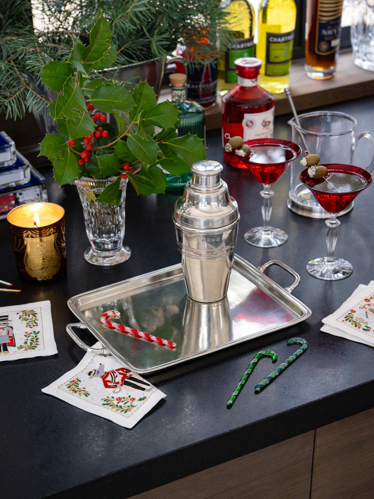 MATCH Pewter Rectangle Tray with Handles Weston Table