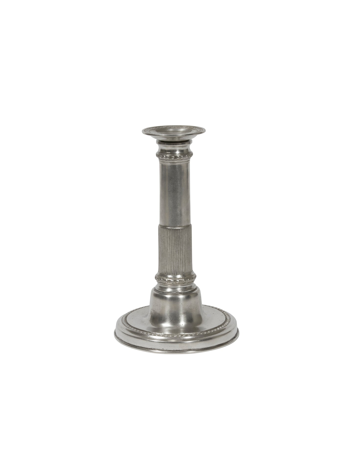 MATCH Pewter Round Based Candlestick Weston Table