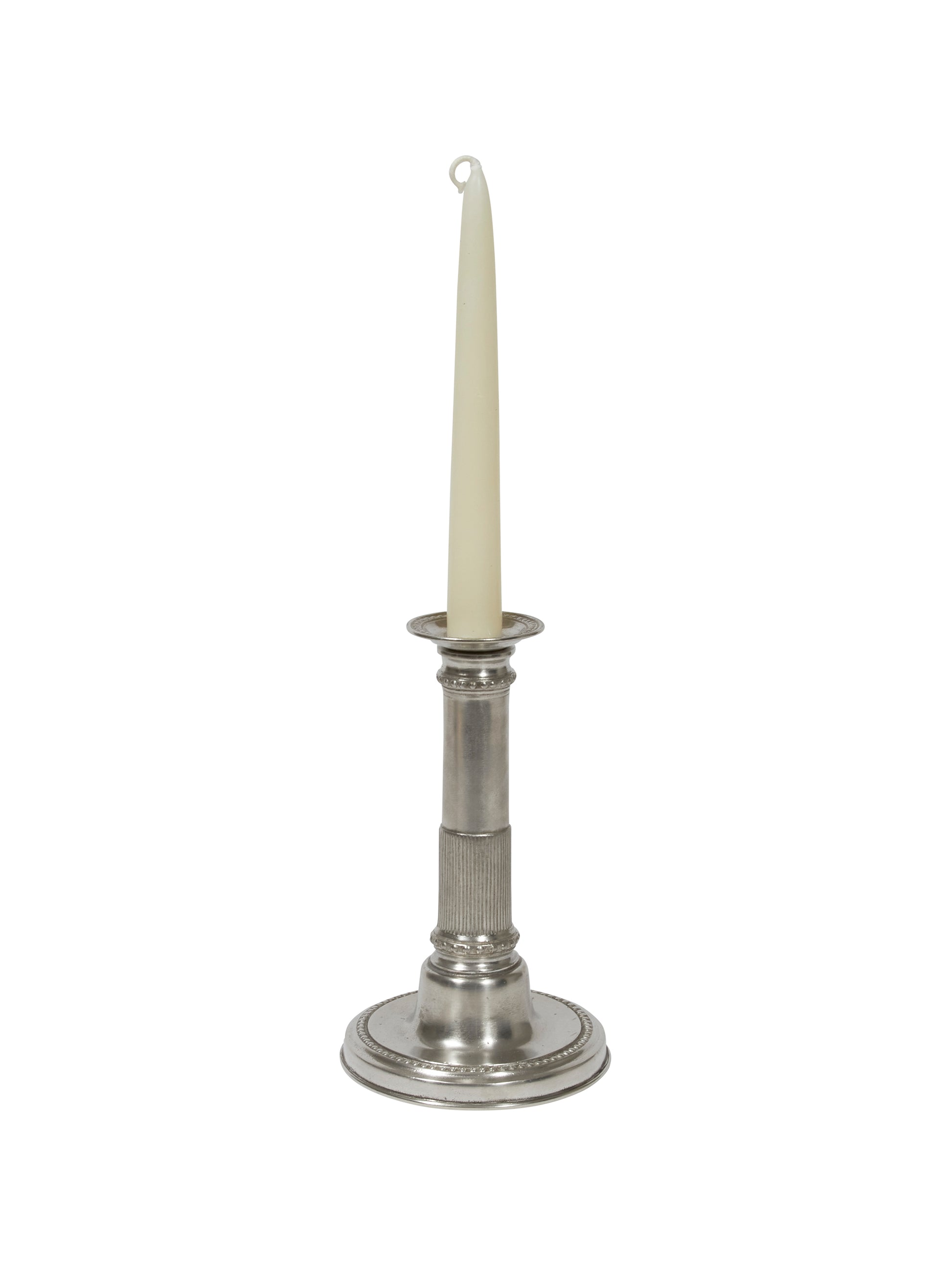 MATCH Pewter Round Based Candlestick Weston Table