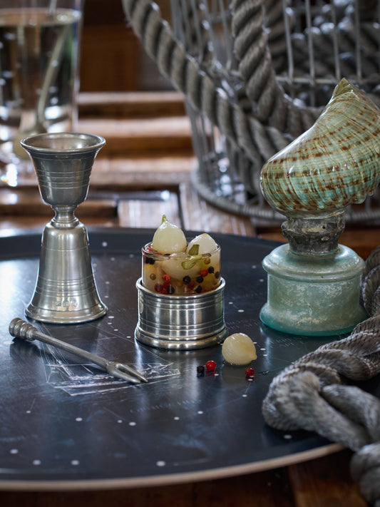 MATCH Pewter Salt Cellar with Spoon Weston Table