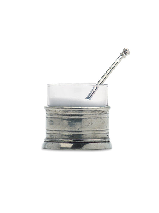 MATCH Pewter Salt Cellar with Spoon Weston Table