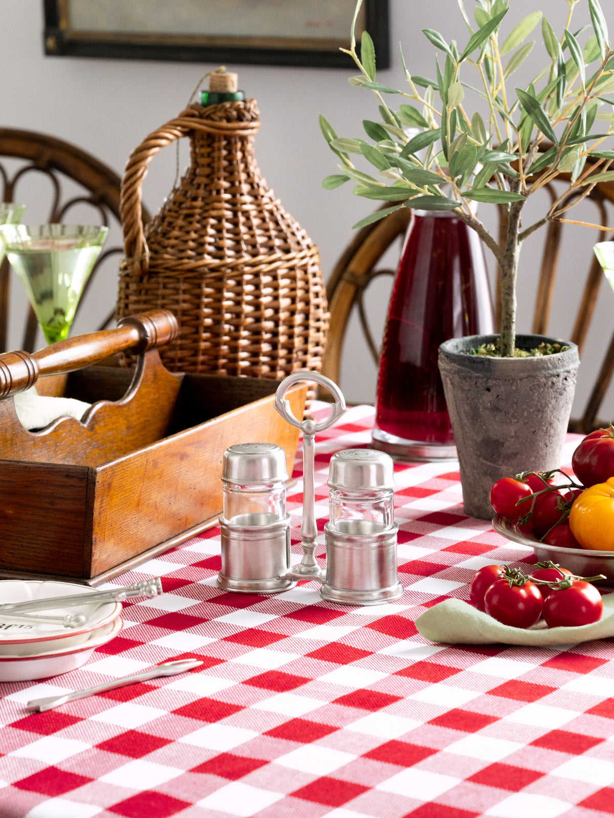 MATCH Pewter Salt and Pepper Caddy Weston Table
