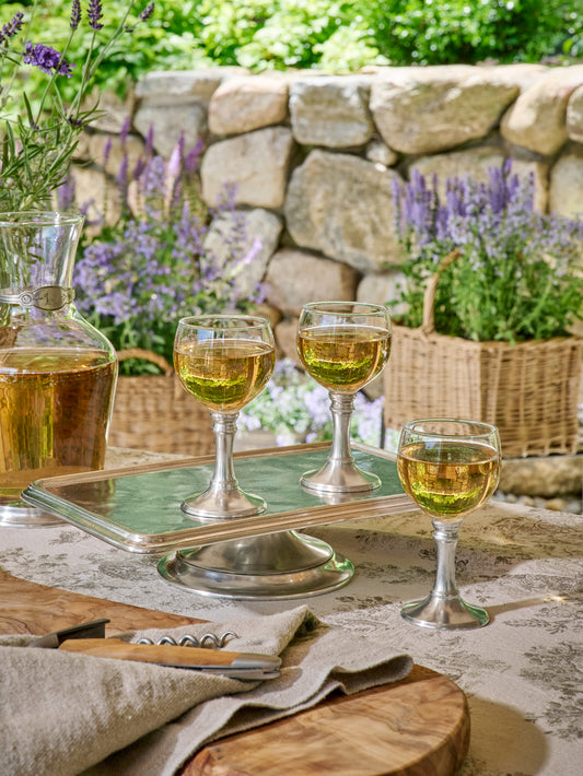 MATCH Pewter Sherry Glass Weston Table
