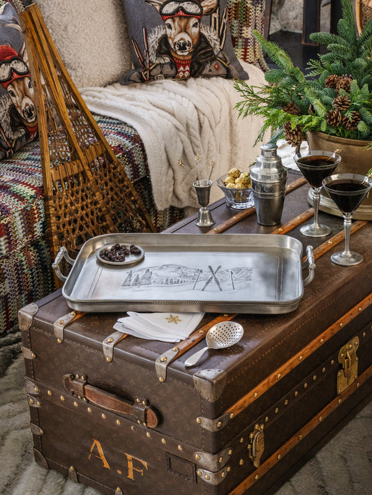 MATCH Pewter Ski Gallery Tray Weston Table