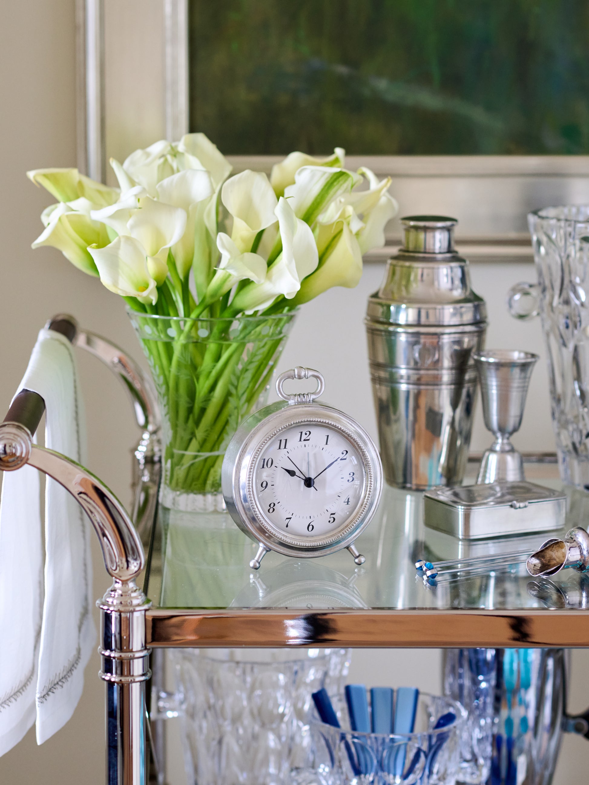 MATCH Pewter Toscana Alarm Clock Weston Table