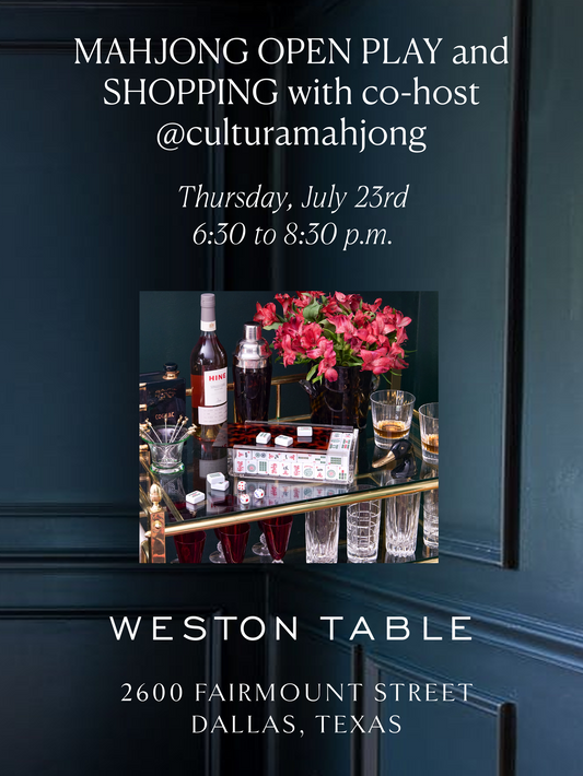 Mahjong Open Play and Shopping Weston Table