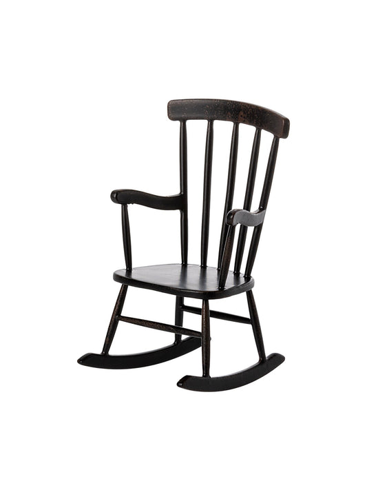 Maileg Mouse Anthracite Rocking Chair Mouse Weston Table