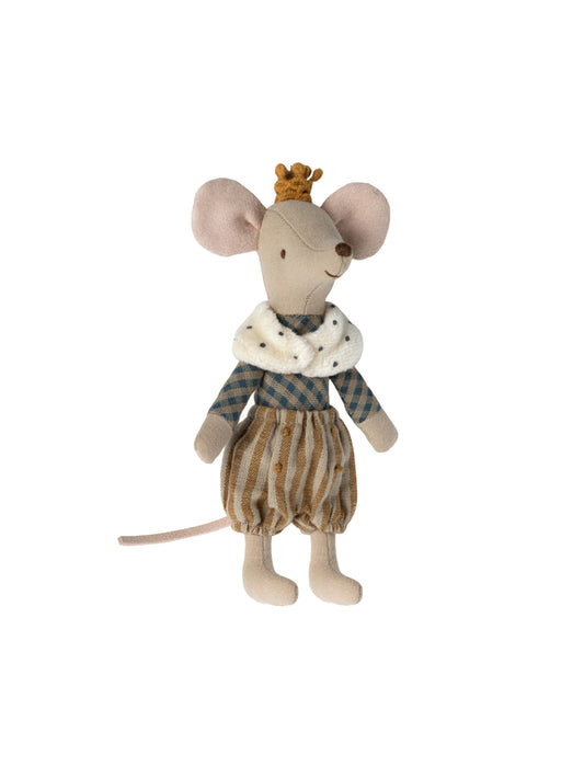 Maileg Big Brother Prince Mouse Dark Check Weston Table