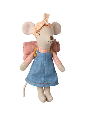  Maileg Big Sister Hiker Mouse Denim Dress Weston Table 