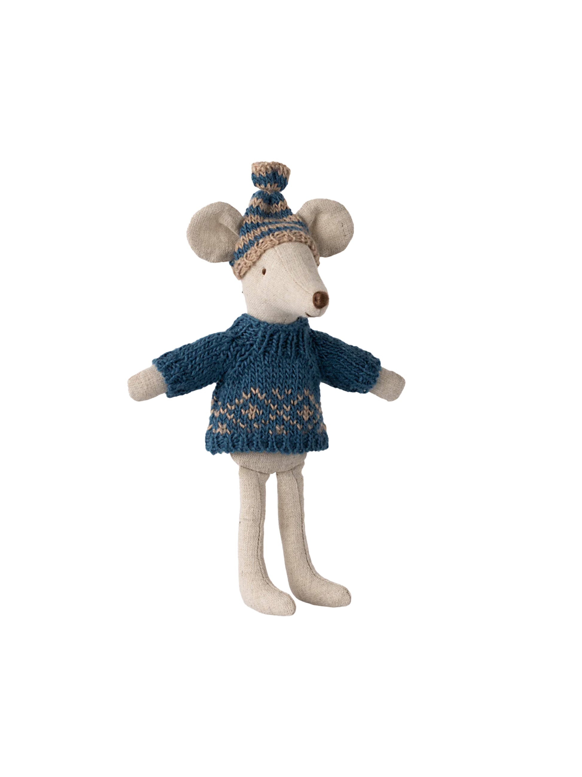 Maileg Dad Mouse Knitted Sweater and Hat