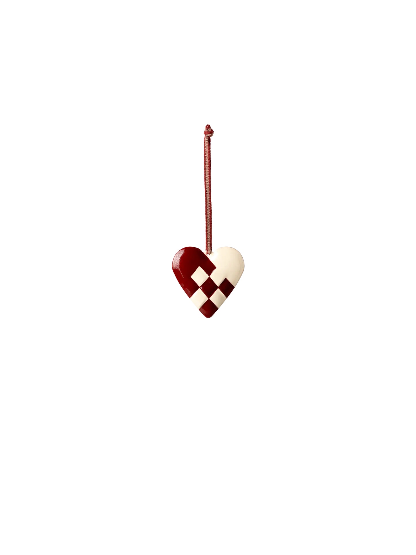 Maileg Heart Metal Ornament Red Large Weston Table