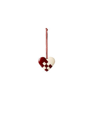  Maileg Heart Metal Ornament Red Small Weston Table 