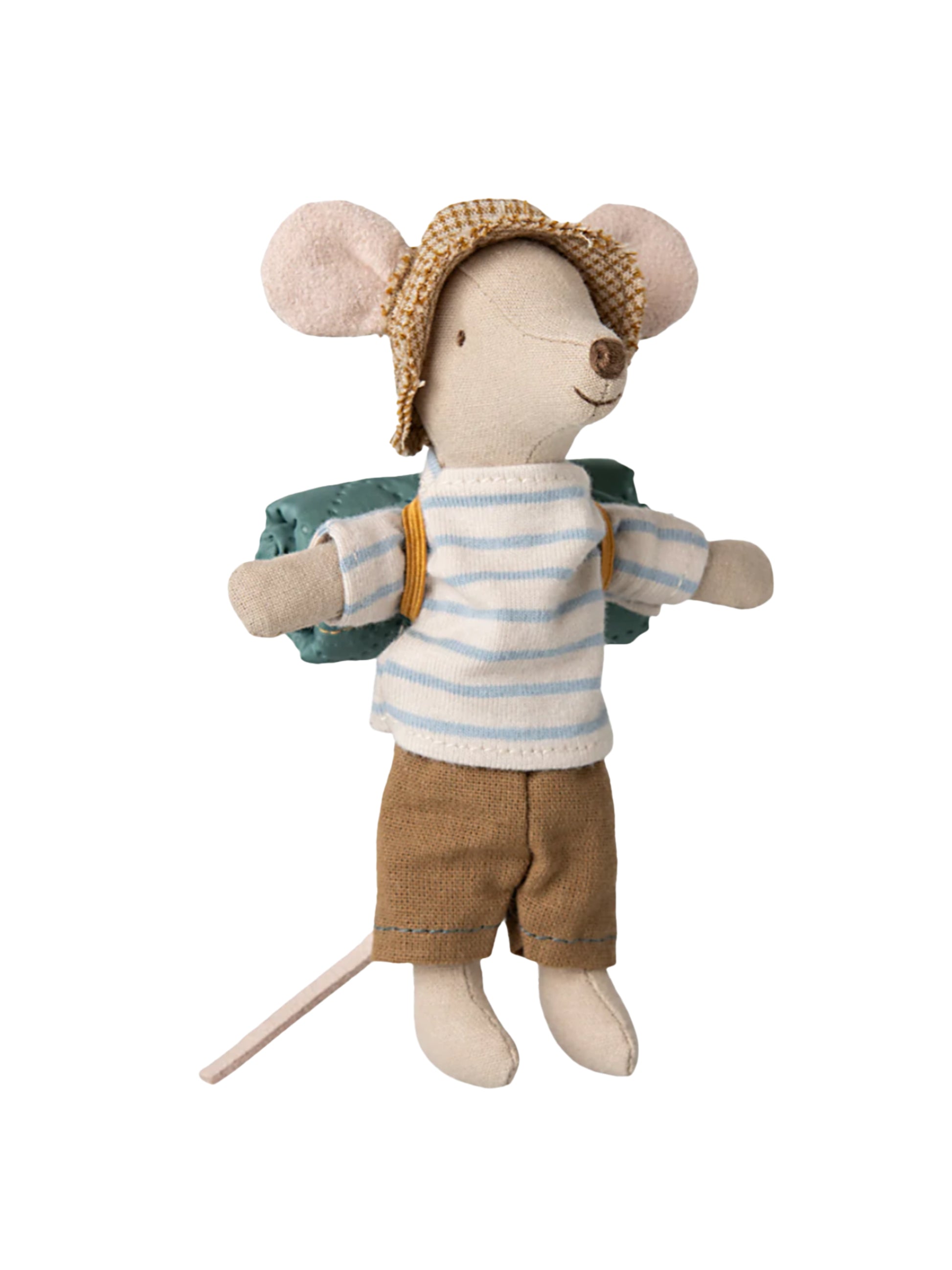 Maileg Hiker Mouse Big Brother Light Blue Stripes Weston Table