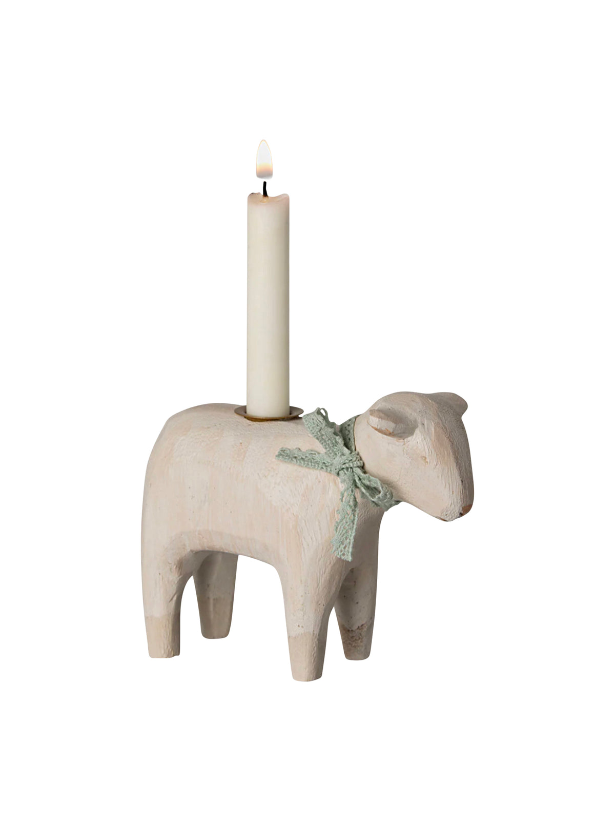 Maileg Lamb Candle Holder Mint Weston Table