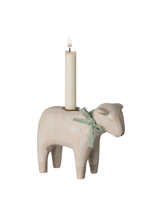 Maileg Lamb Candle Holder Mint Weston Table