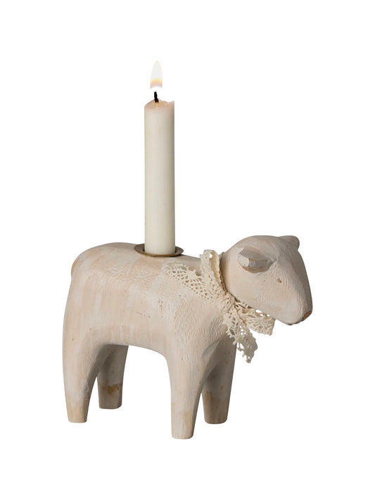 Maileg Lamb Candle Holder Off White Weston Table