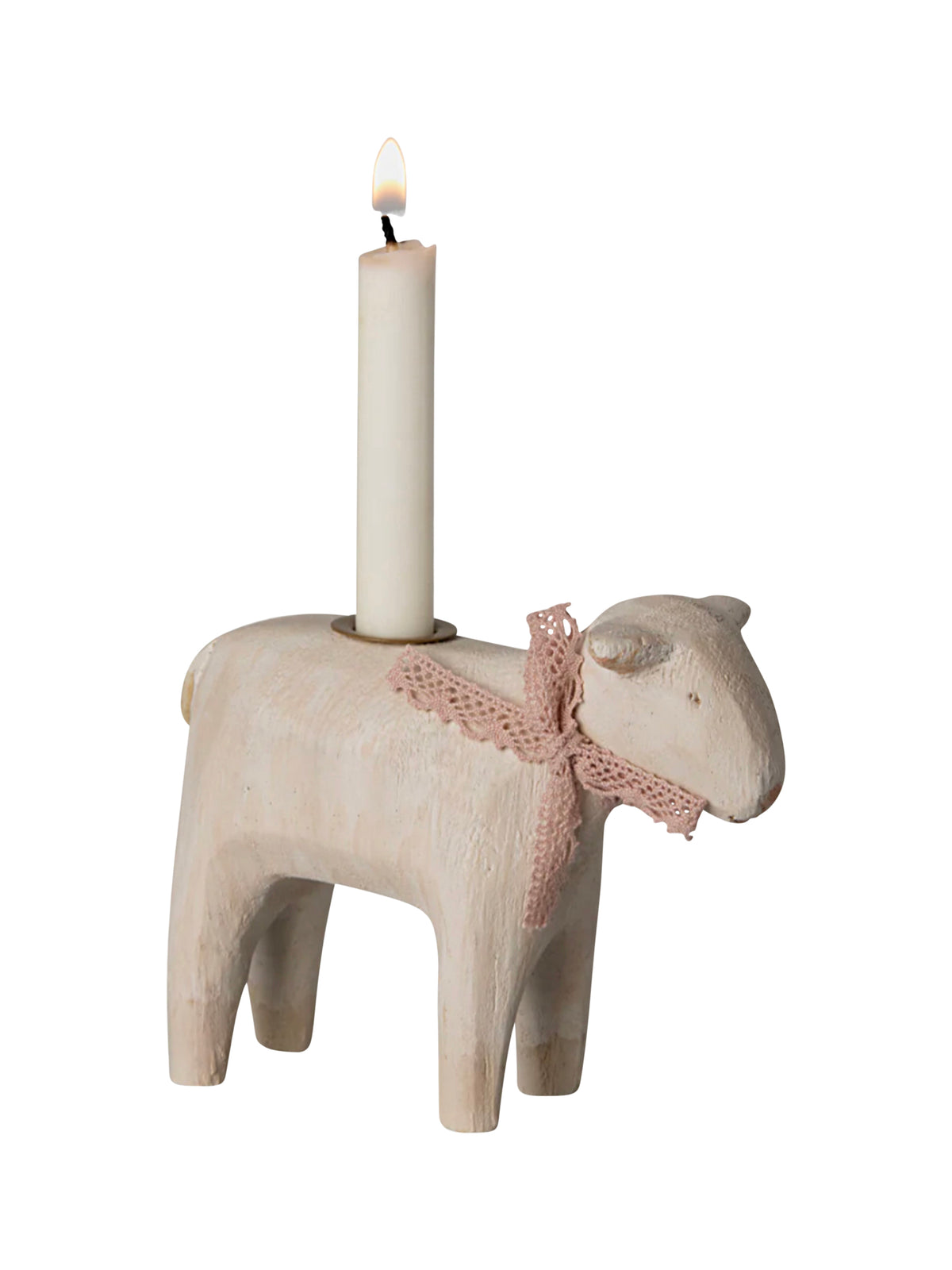 Maileg Lamb Candle Holder Rose Weston Table