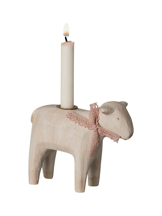Maileg Lamb Candle Holder Rose Weston Table