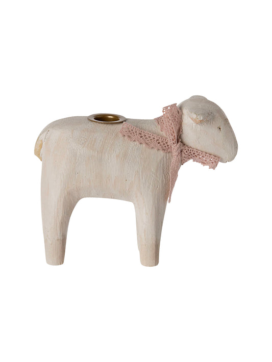 Maileg Lamb Candle Holder Rose Weston Table