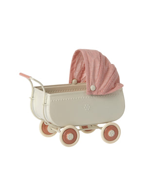  Maileg Micro Pram Mouse Coral Weston Table 