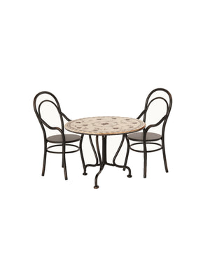  Maileg Miniature Dining Table Set with Two Chairs Weston Table 