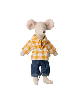  Maileg Dad Mouse Checked Shirt Weston Table 