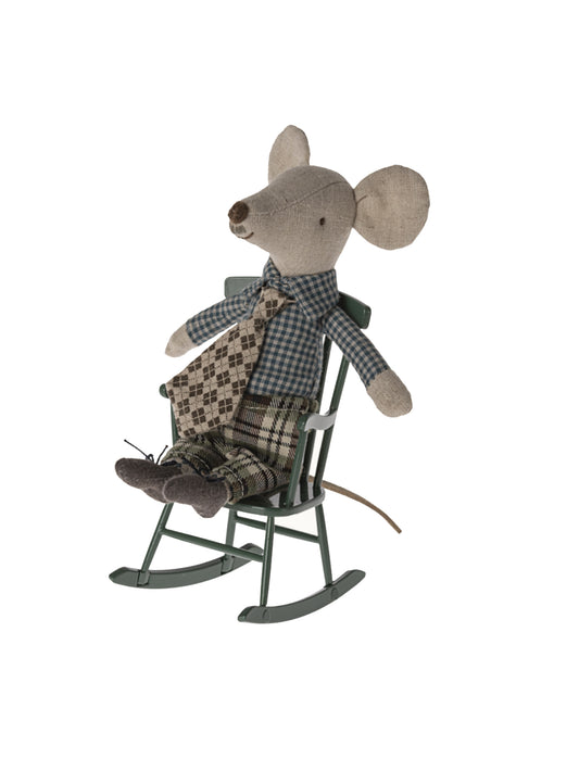 Maileg Mouse Dark Green Rocking Chair Weston Table