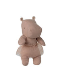Maileg Safari Friends Small Hippo with Skirt Soft Rose Weston Table