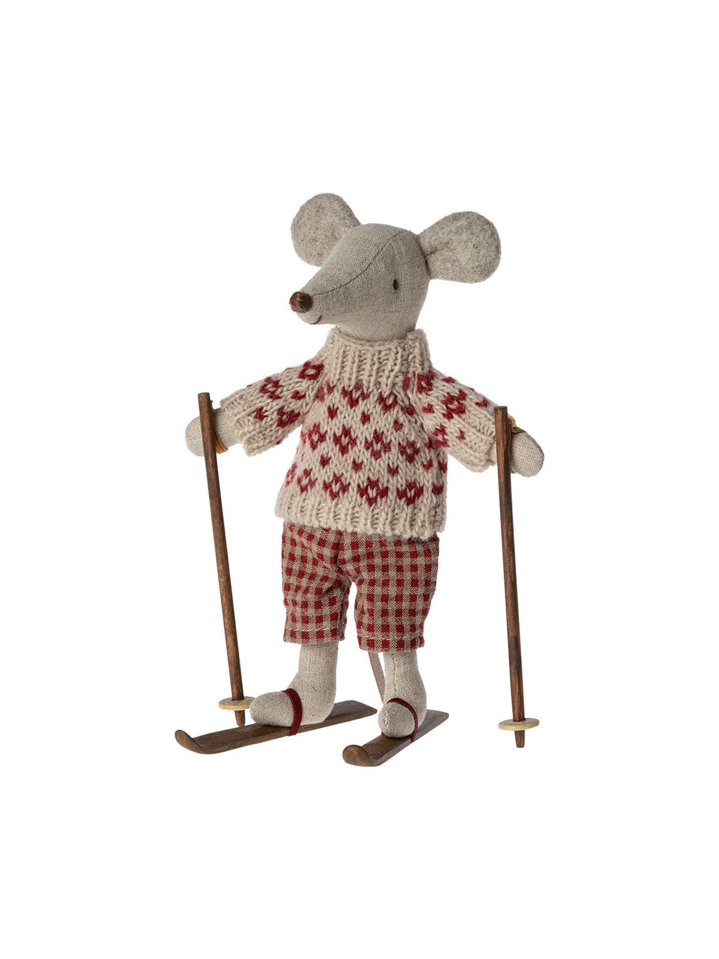 Maileg Winter Mouse Mum With Skis Weston Table