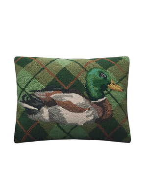  Mallard Plaid Hook Pillow Weston Table 