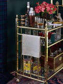 Medici Silver Linen Collection Weston Table