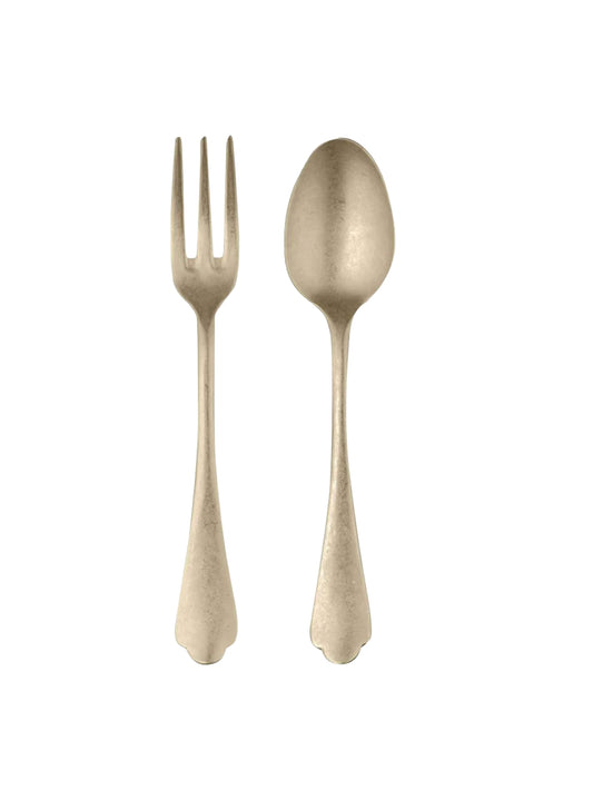 Mepra Vintage Champagne Pewter Serving Set Weston Table