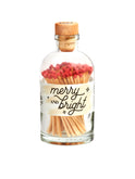 Merry and Bright Red Vintage Apothecary Matches Weston Table