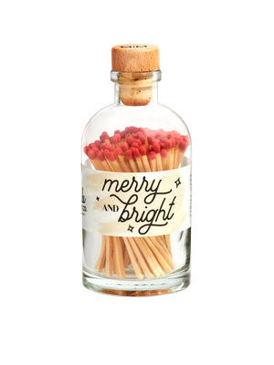  Merry and Bright Red Vintage Apothecary Matches Weston Table 