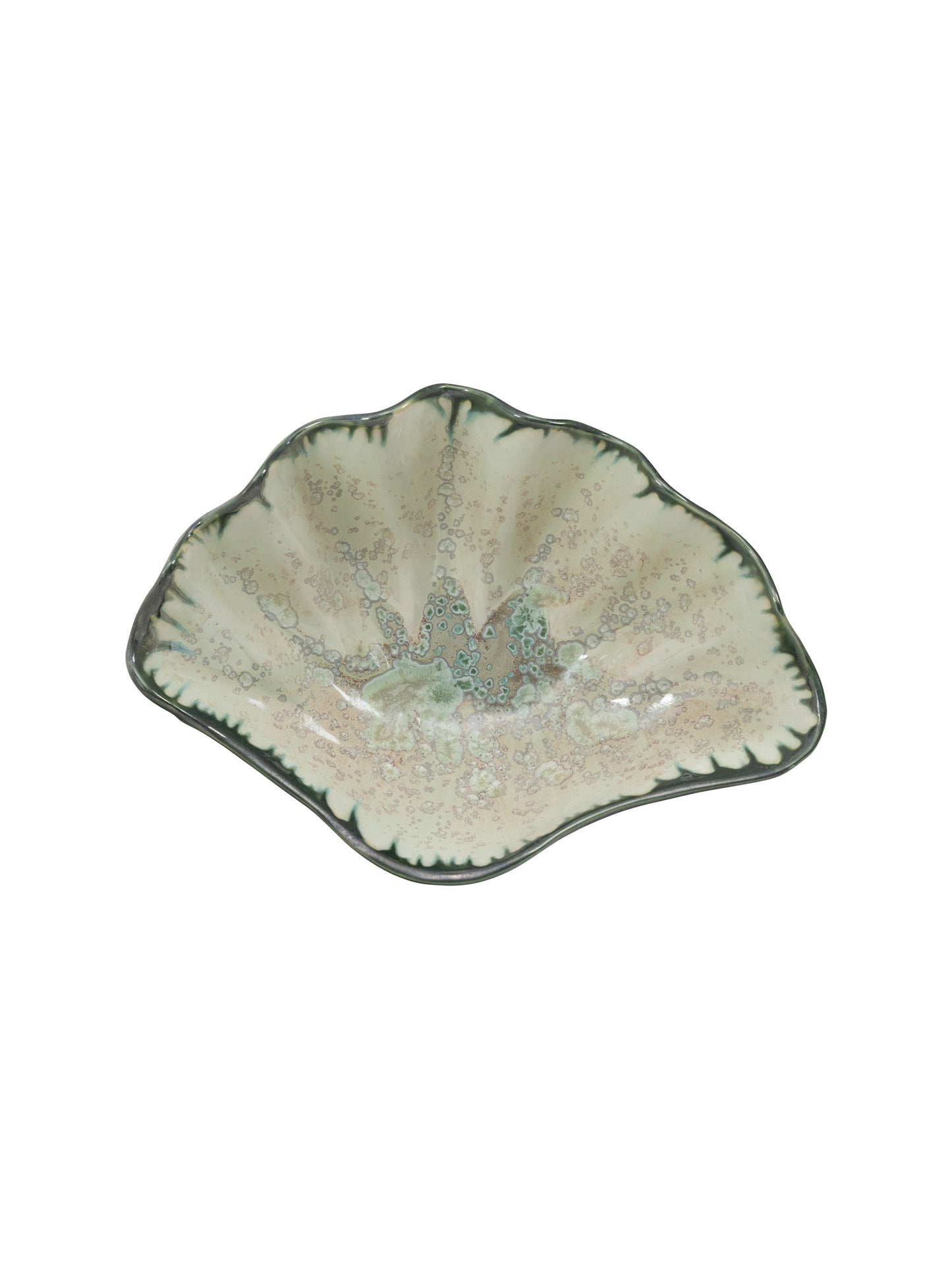 Mint and Charcoal Sea Clam Bowl Medium Weston Table