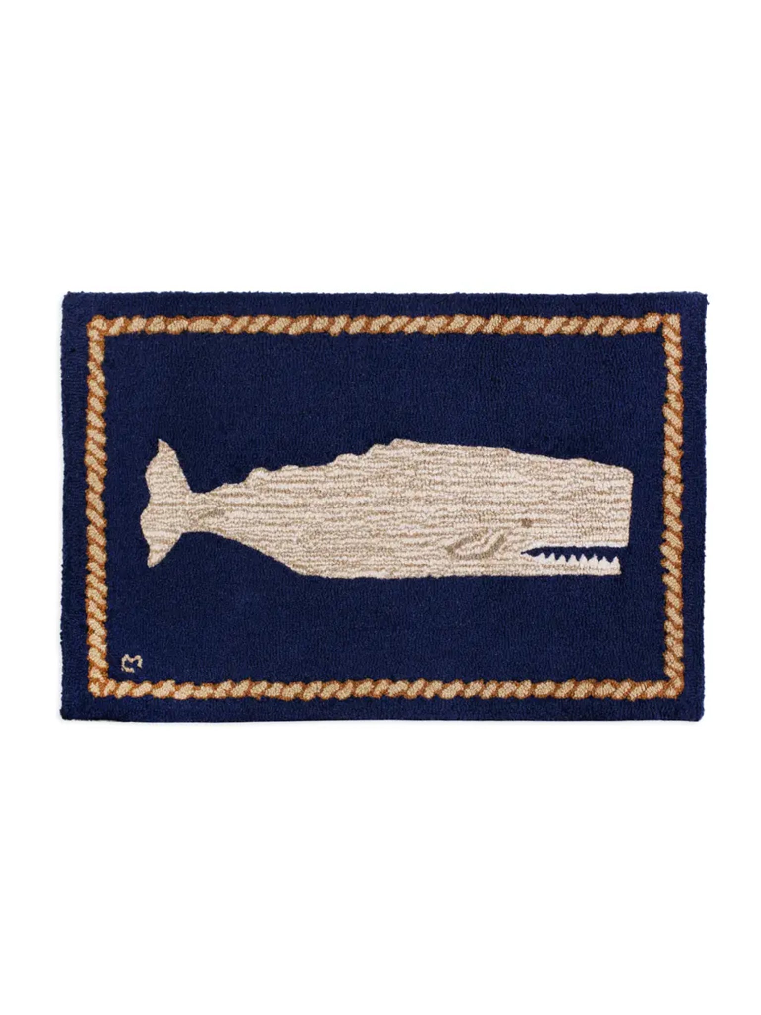 moby Dick Whale Wool Rug Two Weston Table