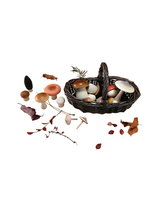 Moon Picnic Forest Mushrooms and Foraging Dark Basket Weston Table