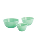 Mosser Glass 3 Piece Mixing Bowl Set Jadeite Weston Table